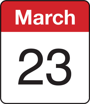 Calendar: March 21