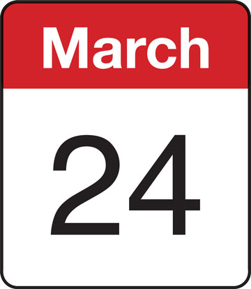 Calendar: March 24
